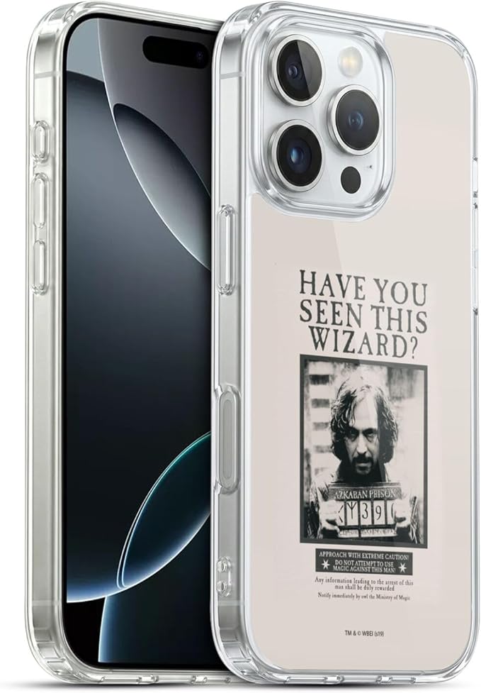 Head Case Designs Officially Licensed Harry Potter Sirius Black Poster Prisoner of Azkaban II Gel Case [Military Grade Protection] Compatible with Apple iPhone 16 Pro and Compatible with MagSafe