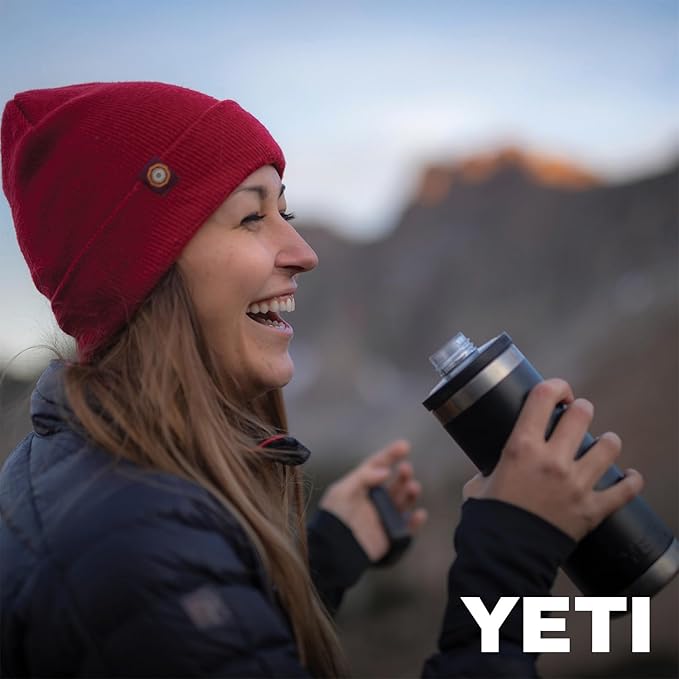 YETI Rambler 18 oz Bottle, Leakproof, Vacuum Insulated, Stainless Steel with Chug Cap, Cape Taupe