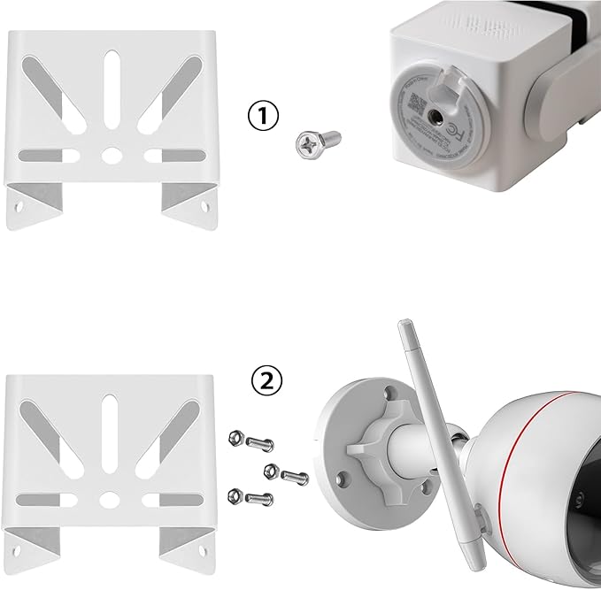 WiTi Metal Corner Mount for eufy soloCam s340, to Achieve a Wider View Range 270° on Both Sides of Exterior Wall Corner, Bracket for PTZ Camera Spray Coated Antirust for Outdoor and Indoor