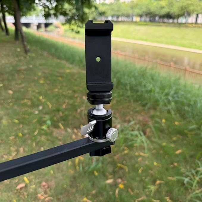 Tree Stand Phone Mount for Hunting,Treestand Phone Holder for Self Filming Hunts,Camera Arm for Hunting, Compatible Gopro, iPhone, Mevo Start and Outfitter Action Camera