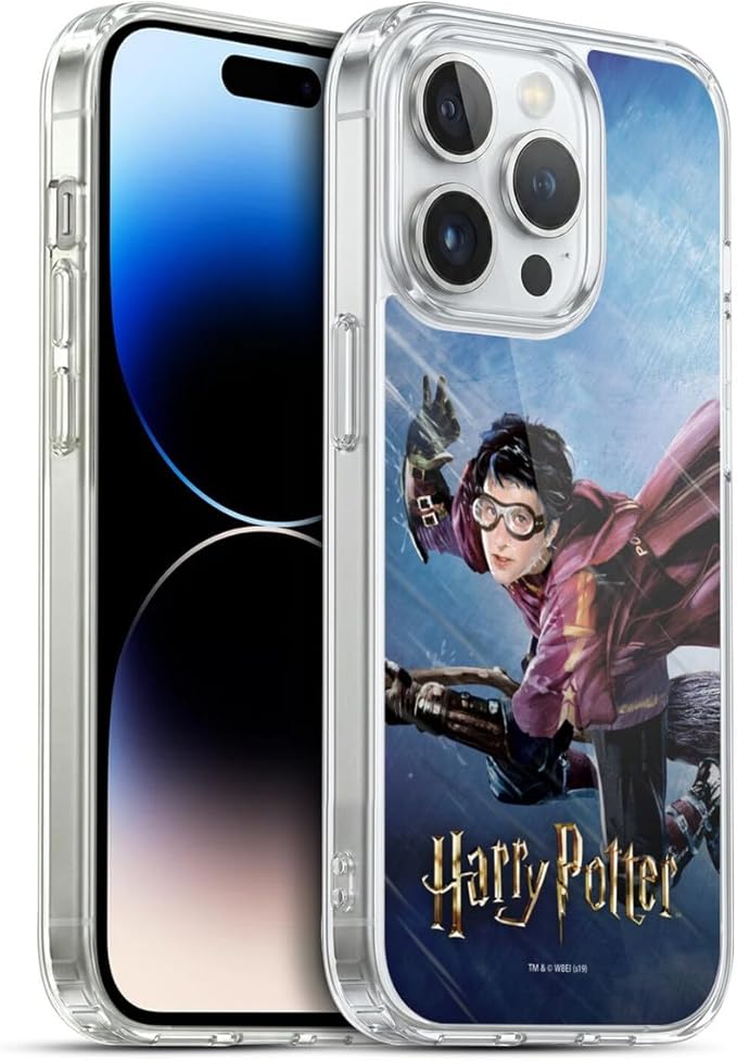 Head Case Designs Officially Licensed Harry Potter Quidditch 1 Prisoner of Azkaban II Gel Case [Military Grade Protection] Compatible with Apple iPhone 14 Pro and Compatible with MagSafe
