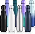 Volhoply 17oz Stainless Steel Water Bottles Bulk, Leakproof Insulated Metal Water Bottle for Sports, Travel, Adult, Available in Packs of 1, 4, or 8（Mix,8 Pack）