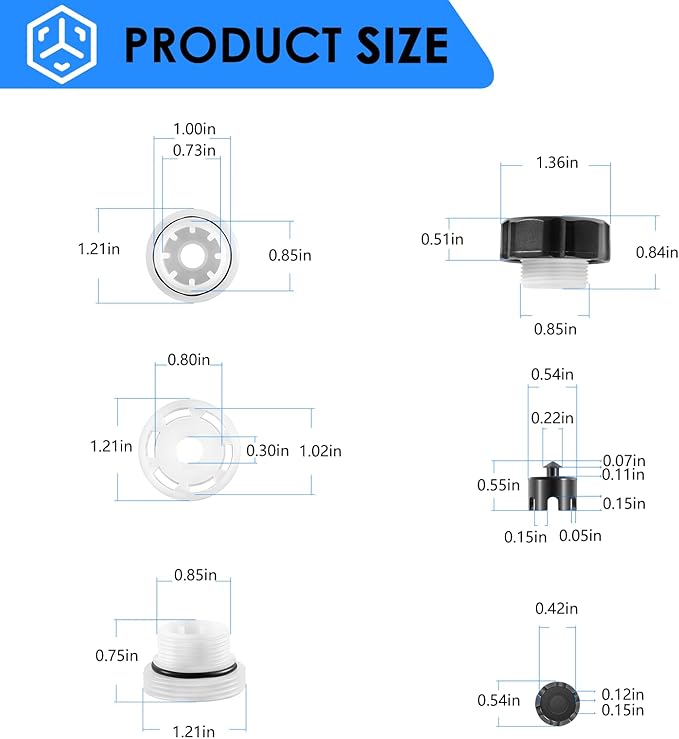 VACVBKX1B Vacuum Breaker Kit Fit for Traditional Anti-Siphon Frost-Free Sillcock Valves Replacement