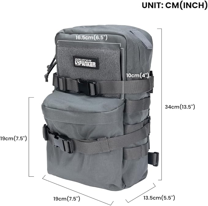 EXCELLENT ELITE SPANKER Tactical MOLLE Hydration Backpack Water Bladder Carrier Pack for Tactical Vest Backpack Plate Carrier