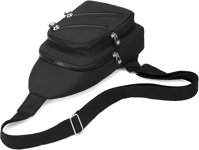 Banelu Sling Bag Crossbody Sling Backpack for Women Men, Small Chest Bag Daypack Fanny Pack Cross Body Bag for Outdoors Hiking Traveling