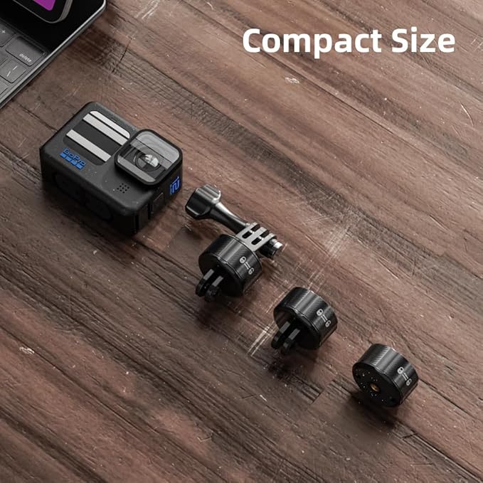 Magnetic Mount Accessories, Basic Set Quick Release Adapter Compatible with Gopro Hero 13/12/11/10/9, Insta360, AKASO, DJI and More (Magnetic Quick Release Kit)