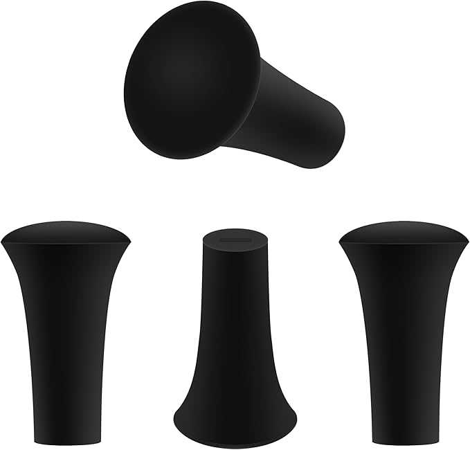 Rubber Cap for X-Grip Mount Holder Compatible with RAM Bicycle Motorcycle Phone Holder Stand - Non-Slip Phone Mount Bracket Cap Replacement for X-Grip Rubber Cap RAP-UN-CAP-4U (4PCS Black)