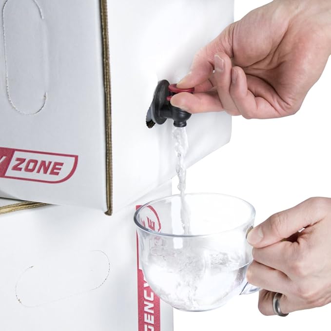 Long Term Water Storage System, BPA Free Water Bags, 5 Year Shelf Life | 100 Gallon Set