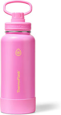 ThermoFlask 32 oz Double Wall Vacuum Insulated Stainless Steel Water Bottle with Spout Lid, Shocking Pink
