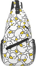 Cute Duck Sling Bag For Women Men Fashion Duck Backpack Crossbody Shoulder Bag Sling Backpack Chest Bag Travel Hiking Casual Sport Daypack