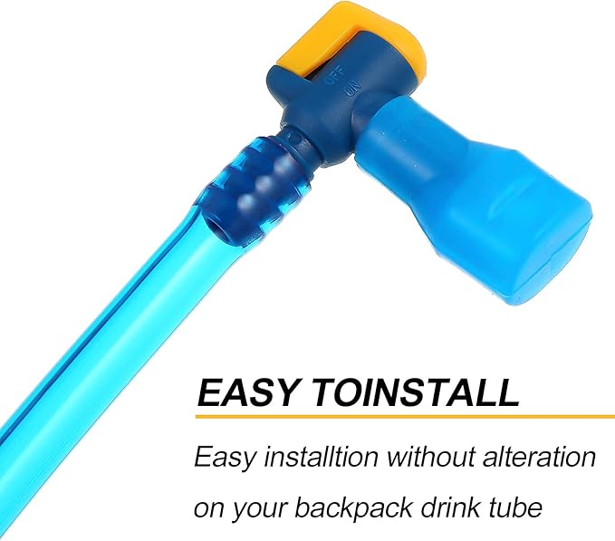 13 Pcs Bite Valve Replacement, Includes 6 Pcs Silicone Replacement Nozzle, 4 Straight and Angled Hose Connector, 2 Tube O Ring and Insulated Tube for Hydration Bladder Backpack Water Reservoir