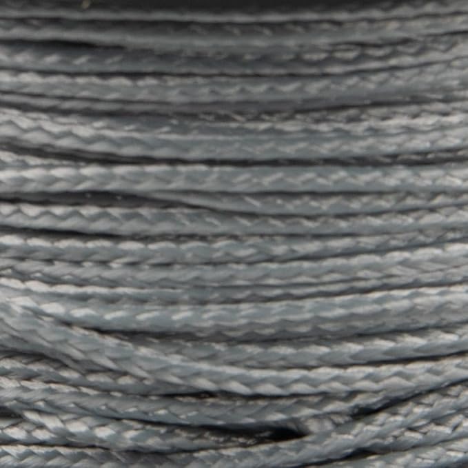 Paracord Planet Micro Paracord – Thin Braided Cord for Crafting, Fishing, and DIY Projects in 125 ft Spools – Ash Gray