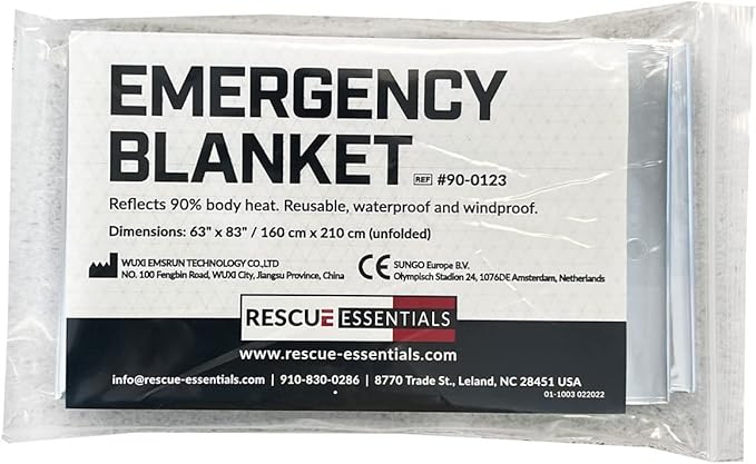 Rescue Essentials Mylar Emergency Blanket (1)