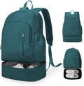 Gym Backpack for Women Men, Lightweight Gym Bag with Shoe Compartment, Waterproof Sports Backpack with Wet Pocket, Peacock Blue