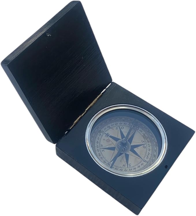 Lewis and Clark Expedition Nautical Compass, Handmade Black Rose Wooden and Brass Compass Authentic Compass,Nautical Gift, Gift for All, Unisex Gift Corporate Gift