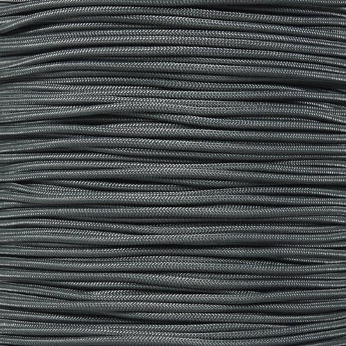 Paracord Planet 275lb Paracord – 3/32 Inch (2.38 mm) Nylon Crafting Cord with 5 Strand Inner Core – Charcoal Gray (50 ft)