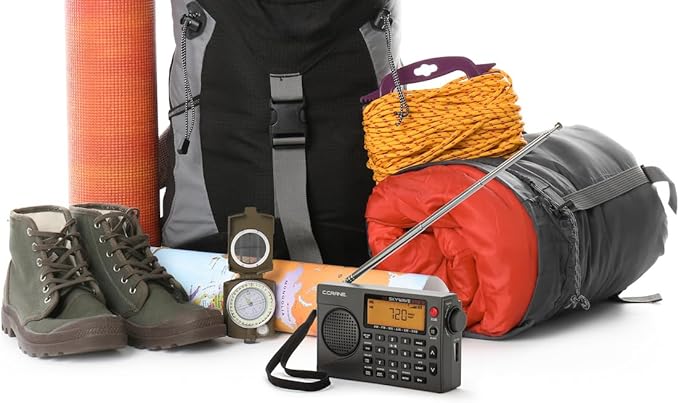 C. Crane CC Skywave SSB 2 Small AM, FM, Shortwave, and NOAA Weather Portable Travel Radio with AC Charging Adapter