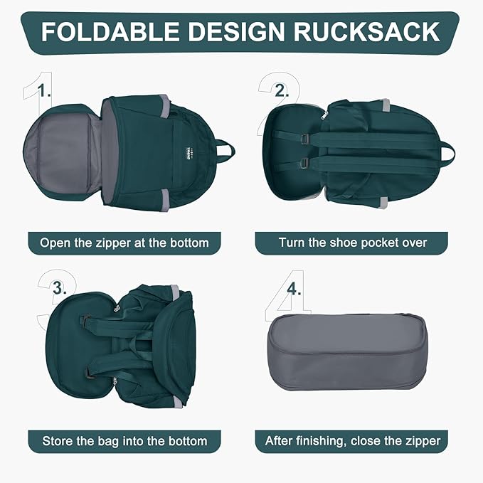 coofay Gym Backpack For Women Men Dance Sports Backpack With Shoe Compartment Waterproof Travel Backpacks Gym Bag Peacock Blue