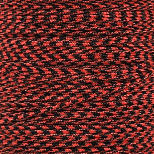 Paracord Planet 275lb Paracord – 3/32 Inch (2.38 mm) Nylon Crafting Cord with 5 Strand Inner Core – Black Widow (250 ft)