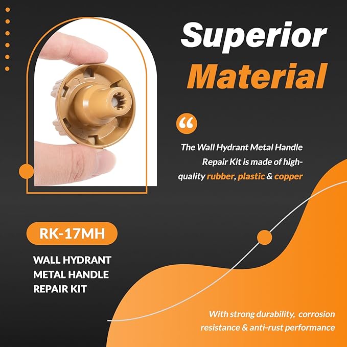 RK-17MH Repair Kit Metal Handle for Woodford Model 17 Outdoor Faucets (12Pcs)