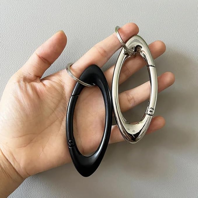Y2K Cute Star Carabiner Keychain Cool Belt Loop Clip Starlight Heavy Duty Carabiner Clasp Snap Hook Holder Key Buckle