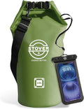 STOVER 5/10/25/30/40/55L Waterproof Dry Bag- Roll-Top Backpack w/Phone Case- Kayaking, Hiking, Camping, Boating- Men/Women