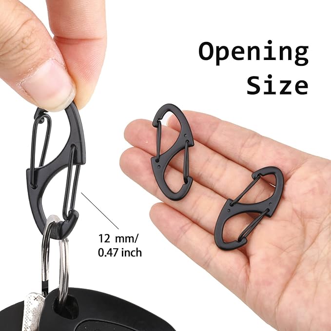 Lanyard Swivel Snap Hooks Heavy Duty Metal Lobster Claw Clasps for Backpack Charms, Zipper Pulls, Beads Projects, Colorful Little Clip