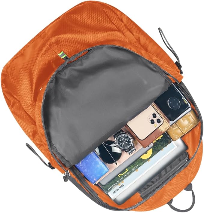 Lightweight Packable Foldable Backpack, Hiking backpack,Travel Backpack (Orange)
