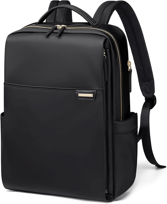 Laptop Backpack for Women, Work Business Traval Computer Backpacks with Laptop Compartment Waterproof Casual Daypack for Travel College,16Inch,Black