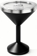 Stainless Steel Martini Glass (Black)