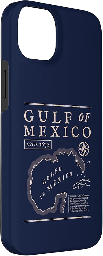 Gulf of Mexico 1672 Historic Map Case for iPhone 14 Plus
