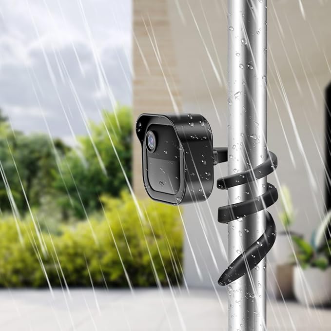 All-New Flexible Twist Mount for Blink Outdoor 4 /3rd Gen/Outdoor 2K+ Camera, with Weatherproof Protective Housing and Blink Sync Module Outlet Wall Mount (Black)