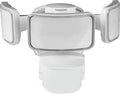 Feit Electric LED Security Light with Motion Sensor, Outdoor 46W Flood Light, Adjustable 3 Head, Wall Mount, 5000 Lumens, 5000k Daylight, Hardwired, White S10.5TFL/850/MOT/WH