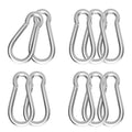 Carabiner, Heavy Duty Galvanized Steel Spring Snap Hook Carabiner Clips with 260LBS Holding Capacity, Ideal for Outdoor, Hammock, Swing and Travel (M6 2.35Inch, 10PCS)