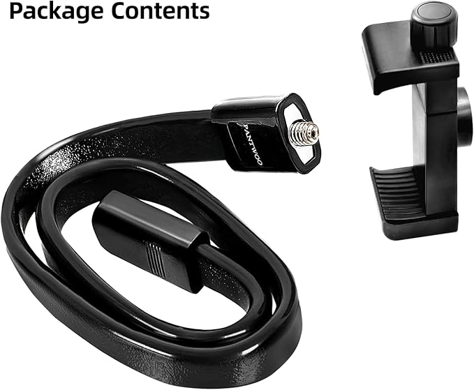 Adjustable Gooseneck Phone Holder - Suitable for Phone Holder for mic Stand，Baby Strollers, Treadmills, Shopping carts, Bicycles, Cars, Boats, and Golf carts