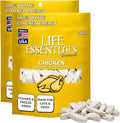 Life Essentials by Cat-Man-Doo | Chicken - 2 Pack of 5oz. Bags | Freeze Dried Chicken Cat & Dog Treats | Healthy, Single Ingredient, Training Treats, High Protein