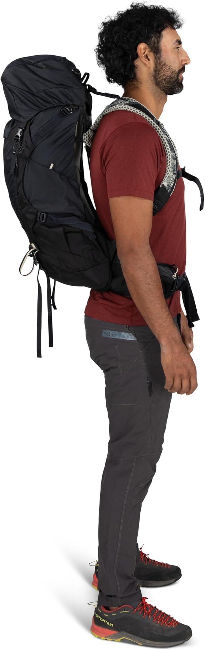 Osprey Stratos 36L Men's Hiking Backpack - Lightweight Backpacking Pack with Waterproof Raincover - Camping Bag, Nirvana Blue