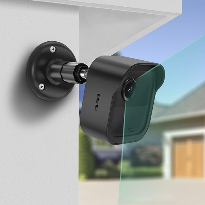 All-New Blink Outdoor Camera Wall Mount,3 Pack Weatherproof Housing, 360 Degrees Adjustable Bracket with Sync Module Core Mount for Blink Outdoor 2K+, 4th & 3rd Gen, Black(Camera is Not Included)