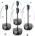 PIMAG Fly Fans for Tables, Fly Repellent Fan Outdoor Indoor Keep Flies Away, Fly Repellent Fans for Tables with Holographic Blades for Picnic, Party, Restaurant, Kitchen, and BBQ, 4 Pack Black