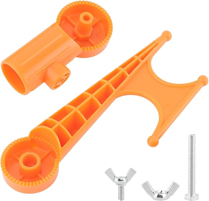 Xiaokeis Handy Hook,Plastic Multi-Purpose Utility Hook, Durable, Adjustable Elbow, Screw on to Standard Thread Extension Pole for Hanging Bird Feeders, Christmas Lights, Ropes, Boats, Pool