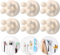 iBetterLife Self-adhesive Silicone Hook Holders - 6Pcs Mounted to Wall for Clipping Hanging Toothbrush Razor Towel Key Plug Cable, Utility Holders for Kitchen Bathroom Home Office Dorm Room Essentials
