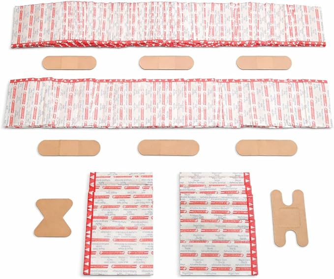 Rapid Care 2-Shelf First Aid Refill Kit - 307 Piece OSHA & ANSI Compliant Medical Supplies for Office, Home, Car, Travel & Outdoor Use