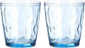 uxcell 10oz Acrylic Drinking Glasses, 2Pcs Plastic Reusable Tumblers Drinkware Unbreakable Water Glasses Cups Stackable & Dishwasher Safe for Home Outdoors Restaurant, Sky Blue