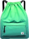 Waterproof Drawstring Bag, Gym Bag Sackpack Sports Beach Backpack for Men Women