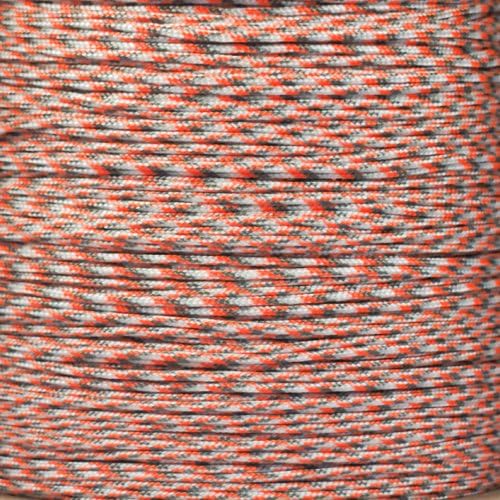 Paracord Planet 95lb Paracord – 1 Strand Type I Parachute Cord for Outdoors and DIY – Orange Camo (25 ft)