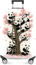 ANNA QUEEN Panda Luggage Cover, Cute Panda Tree Suitcase Protector, Stretchable Washable Travel Cover for 28-30 Inch Luggage