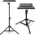 Projector Stand Tripod, 21'' to 44'' Height Adjustable Portable Laptop Tripod Stand, Multifunctional DJ Rack Stand Holder for Outdoor Office Home Stage Studio Holder(COLOR:Black)