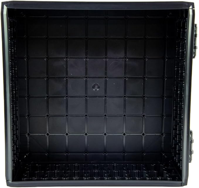 YakAttack ShortStak Upgrade Kit for BlackPak Pro | 13" x 13" – Black | Stackable Kayak Crate Add-On with GridLoc Panels, Hinges & Latches | Not Standalone | Made in USA