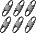 Small Carabiner Clip, Zipper Clip, Small Carabiner| Mini Carabiner, ZipperPull Replacement, Premium Zipper Lock, Upgraded ZipperPull, ZipperClips Anti Theft (6PCS Black)