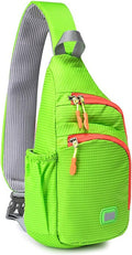Peicees Small Sling Backpack Waterproof Unisex Shoulder Bag Chest Crossbody Daypack